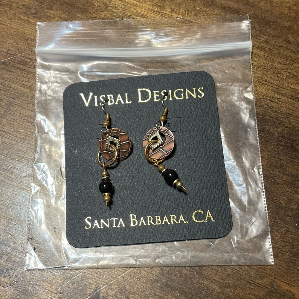 Never worn Visbal Designs earrings from Santa Barbara, California.